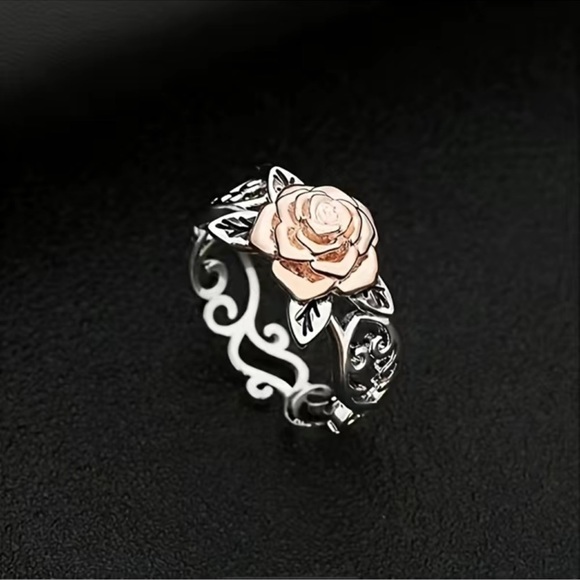 Silver Rose Gold Ring - Picture 2 of 7
